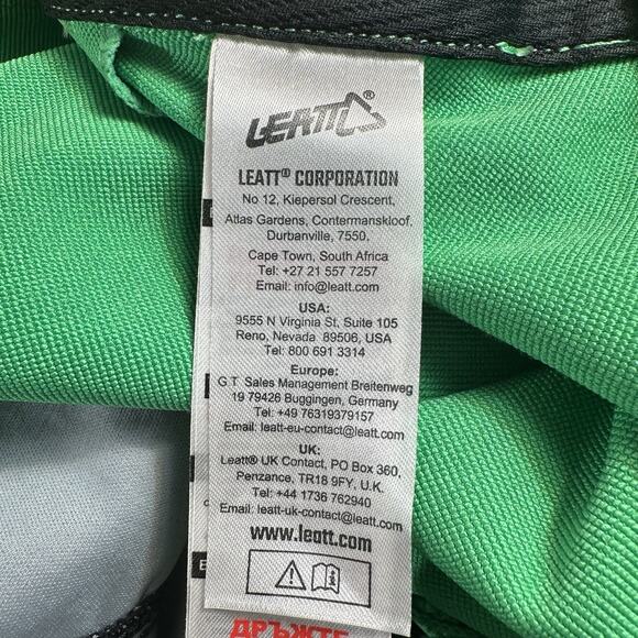 Leatt MTB GRAVITY 4.0 Men Sz XXL US 36 Green Black BMX Mountain Bike Pants 39x32 - Picture 8 of 9